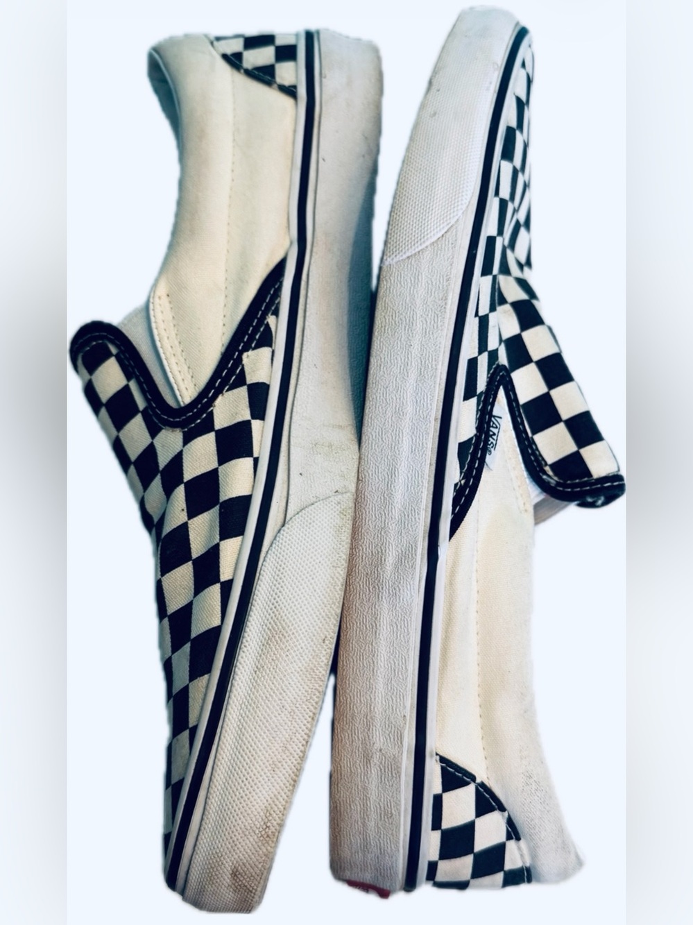 Vans Slip-On Checkerboard Sneakers - Black & White - Picture 3 of 3